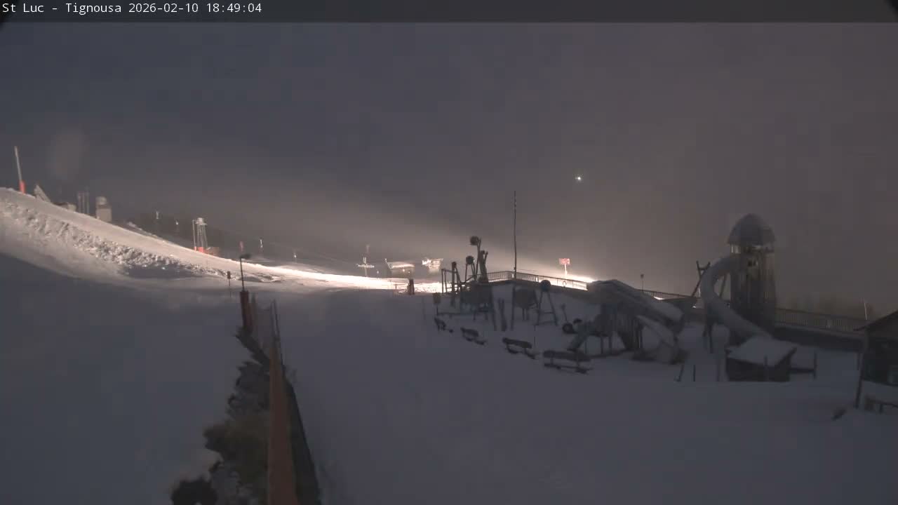 Saint Luc, Tignousa & Swiss Alps View  Live Cam - Anniviers, Sierre, Valais, Switzerland