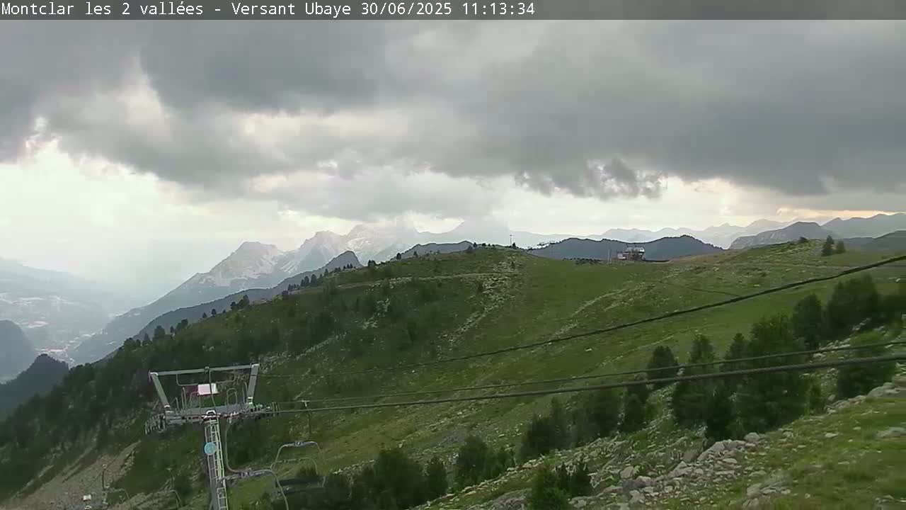 Saint Jaen, Montclar Summet Station les 2 Vallées ( Summit Station the 2 Valleys) & Fun Zone Live Cam - Digne-les-Bains, 	Alpes-de-Haute-Provence, Provence-Alpes-Côte d’Azur, France