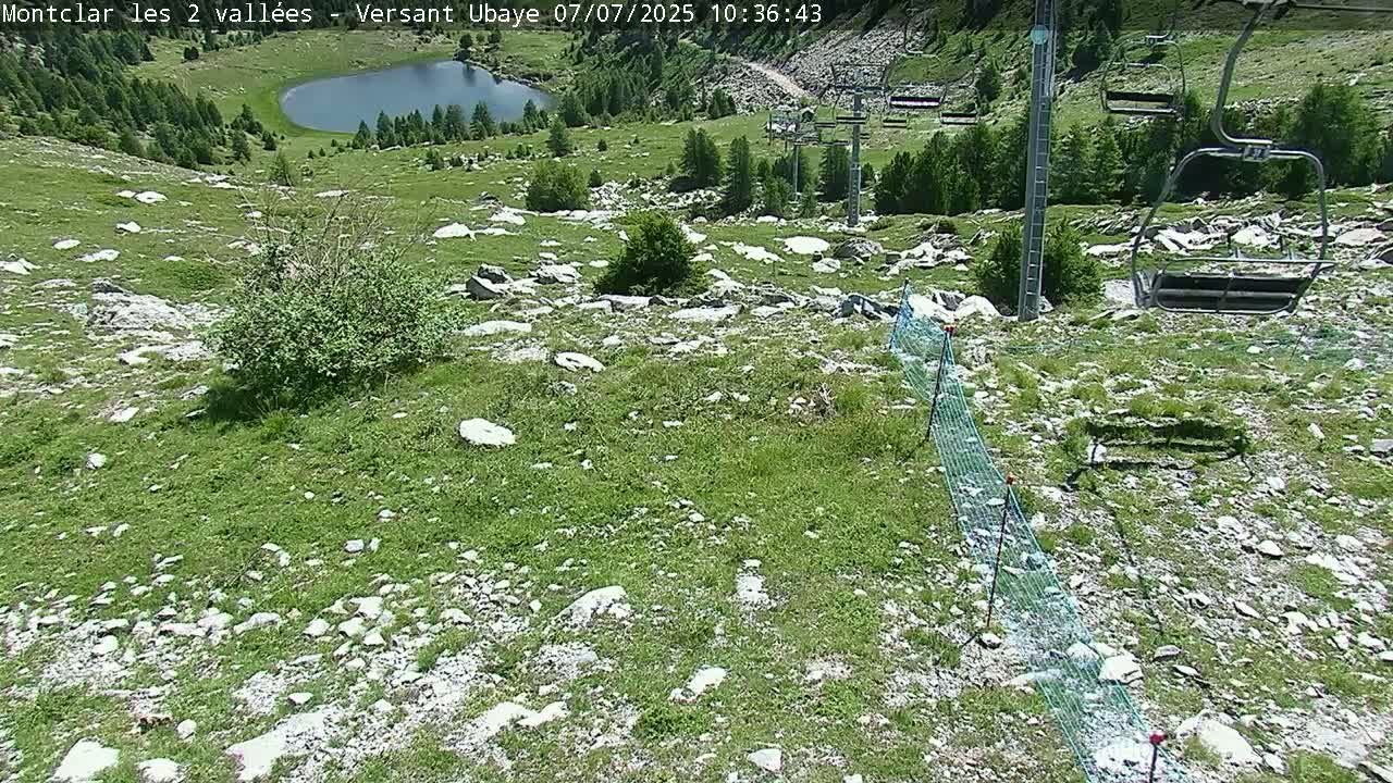 Saint Jaen, Montclar Summet Station les 2 Vallées ( Summit Station the 2 Valleys) & Fun Zone Live Cam - Digne-les-Bains, 	Alpes-de-Haute-Provence, Provence-Alpes-Côte d’Azur, France