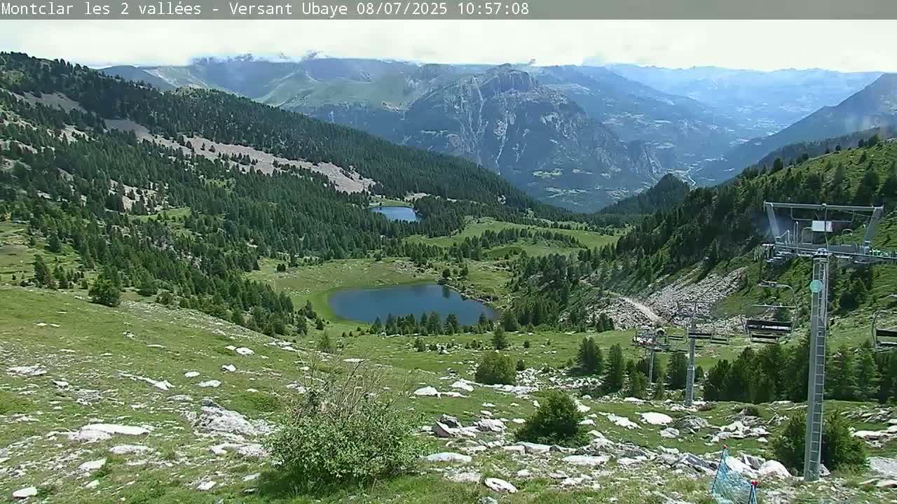 Saint Jaen, Montclar Summet Station les 2 Vallées ( Summit Station the 2 Valleys) & Fun Zone Live Cam - Digne-les-Bains, 	Alpes-de-Haute-Provence, Provence-Alpes-Côte d’Azur, France
