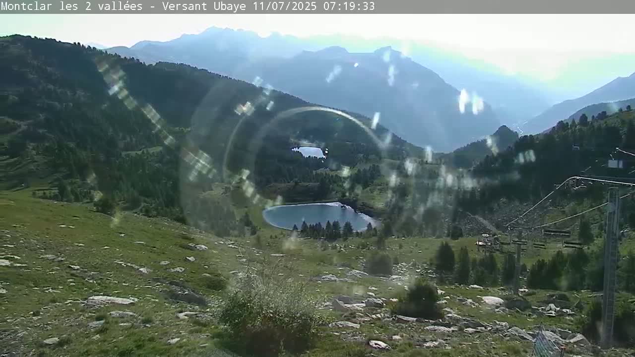Saint Jaen, Montclar Summet Station les 2 Vallées ( Summit Station the 2 Valleys) & Fun Zone Live Cam - Digne-les-Bains, 	Alpes-de-Haute-Provence, Provence-Alpes-Côte d’Azur, France