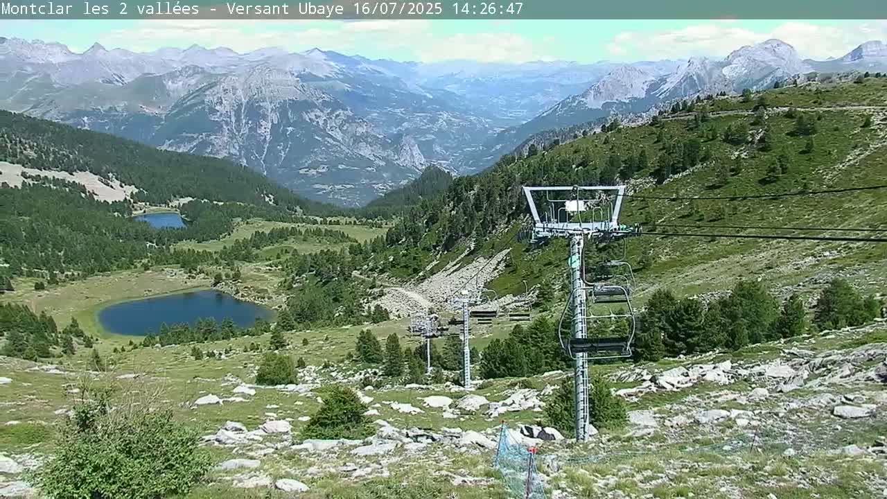 Saint Jaen, Montclar Summet Station les 2 Vallées ( Summit Station the 2 Valleys) & Fun Zone Live Cam - Digne-les-Bains, 	Alpes-de-Haute-Provence, Provence-Alpes-Côte d’Azur, France
