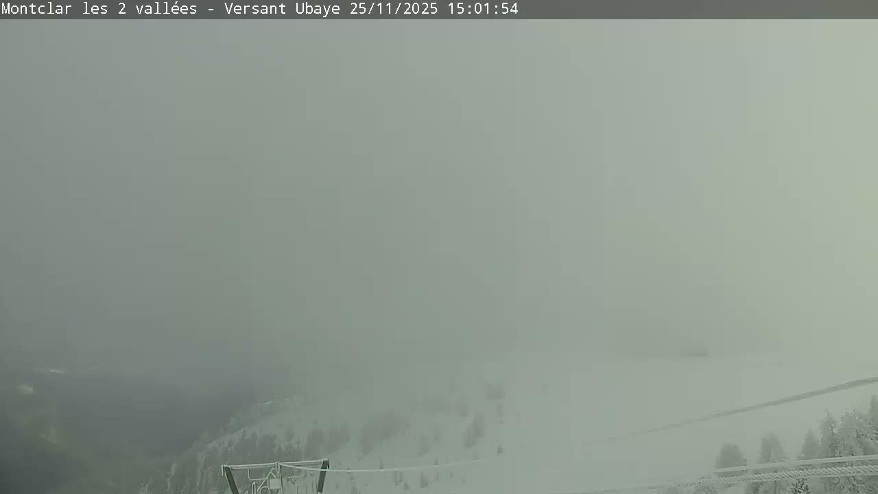 Saint Jaen, Montclar Summet Station les 2 Vallées ( Summit Station the 2 Valleys) & Fun Zone Live Cam - Digne-les-Bains, 	Alpes-de-Haute-Provence, Provence-Alpes-Côte d’Azur, France