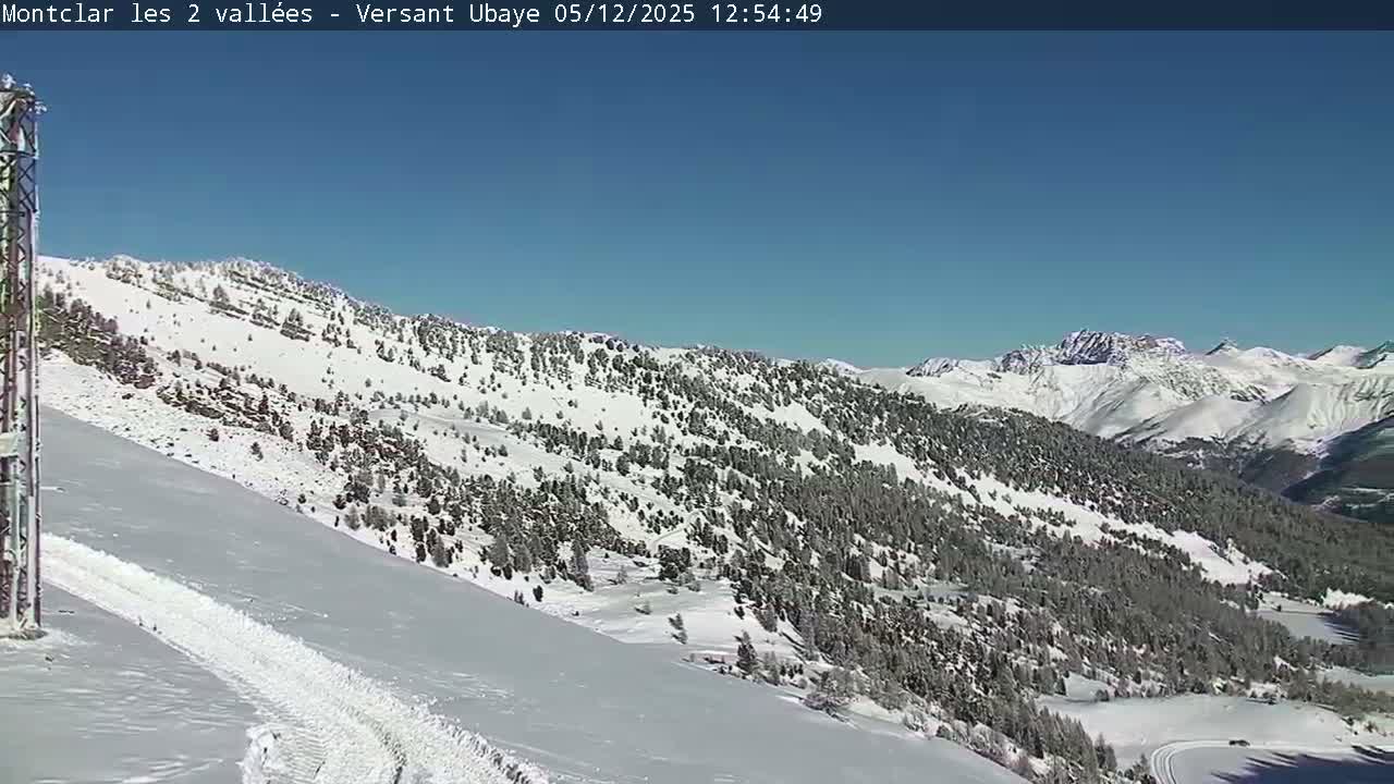 Saint Jaen, Montclar Summet Station les 2 Vallées ( Summit Station the 2 Valleys) & Fun Zone Live Cam - Digne-les-Bains, 	Alpes-de-Haute-Provence, Provence-Alpes-Côte d’Azur, France