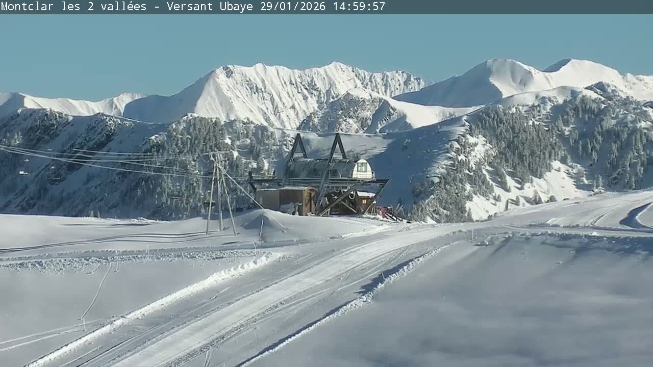 Saint Jaen, Montclar Summet Station les 2 Vallées ( Summit Station the 2 Valleys) & Fun Zone Live Cam - Digne-les-Bains, 	Alpes-de-Haute-Provence, Provence-Alpes-Côte d’Azur, France