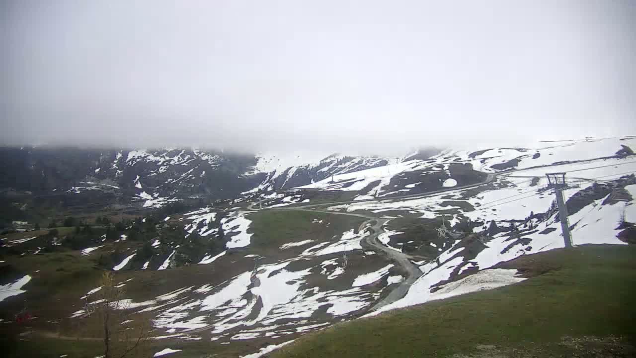La Plagne Villages from  Bergerie 2184 m View Live Cam -  Bourg-Saint-Maurice, Savoie, Auvergne-Rhône-Alpes, France