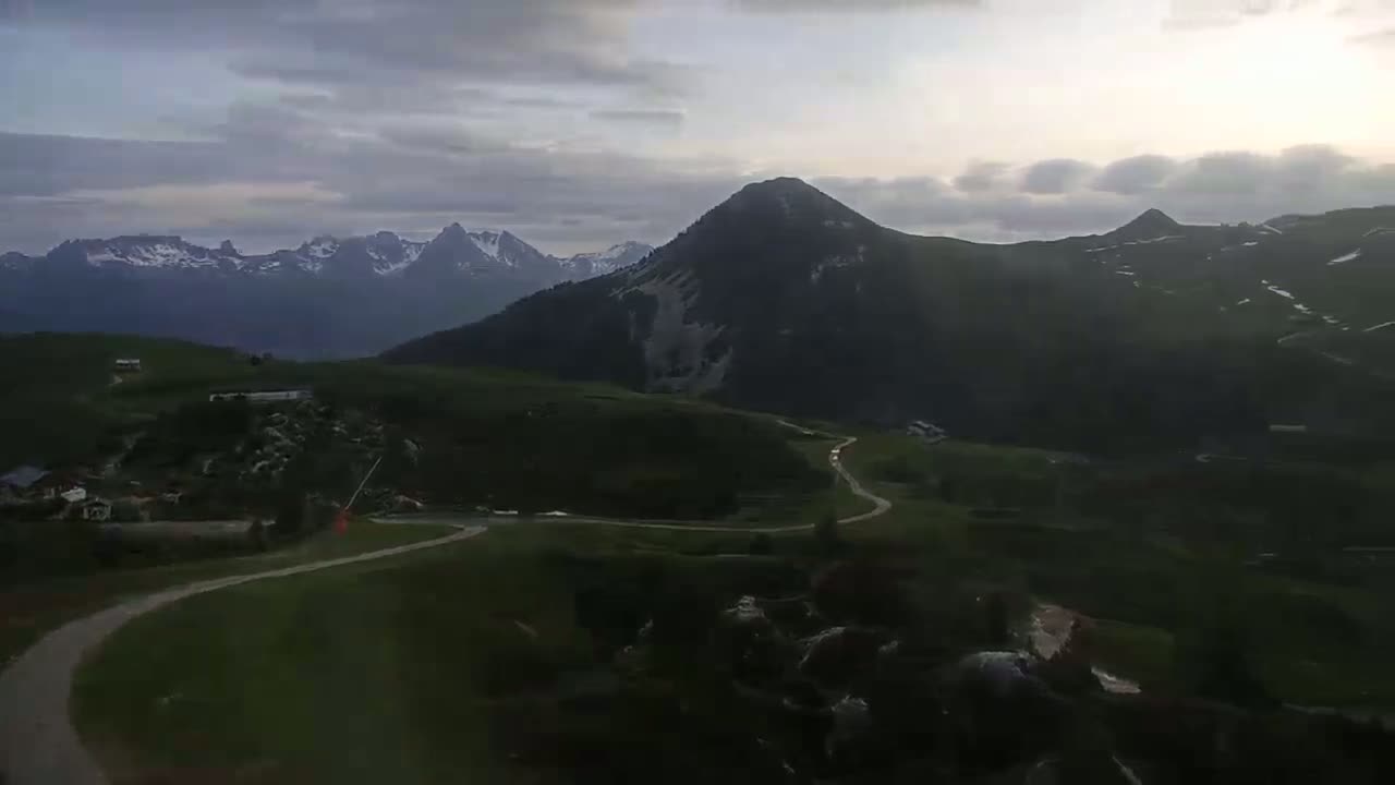 La Plagne Villages from  Bergerie 2184 m View Live Cam -  Bourg-Saint-Maurice, Savoie, Auvergne-Rhône-Alpes, France