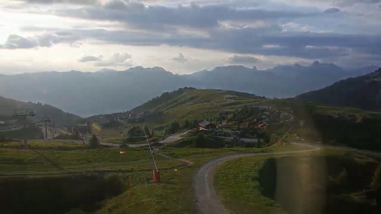 La Plagne Villages from  Bergerie 2184 m View Live Cam -  Bourg-Saint-Maurice, Savoie, Auvergne-Rhône-Alpes, France