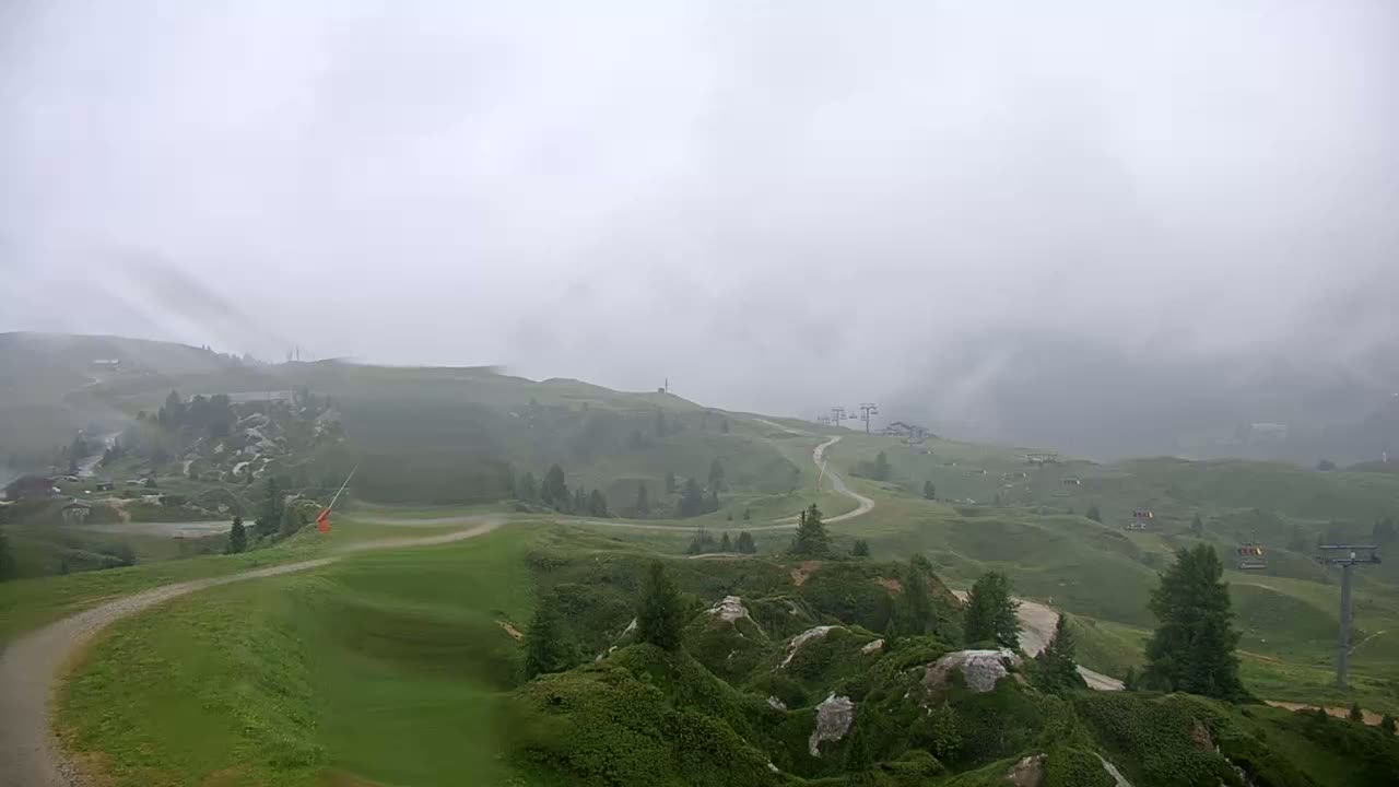 La Plagne Villages from  Bergerie 2184 m View Live Cam -  Bourg-Saint-Maurice, Savoie, Auvergne-Rhône-Alpes, France