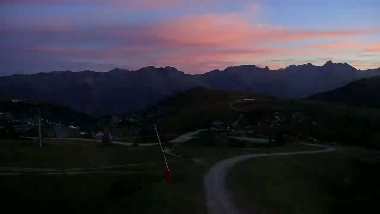 La Plagne Villages from  Bergerie 2184 m View Live Cam -  Bourg-Saint-Maurice, Savoie, Auvergne-Rhône-Alpes, France
