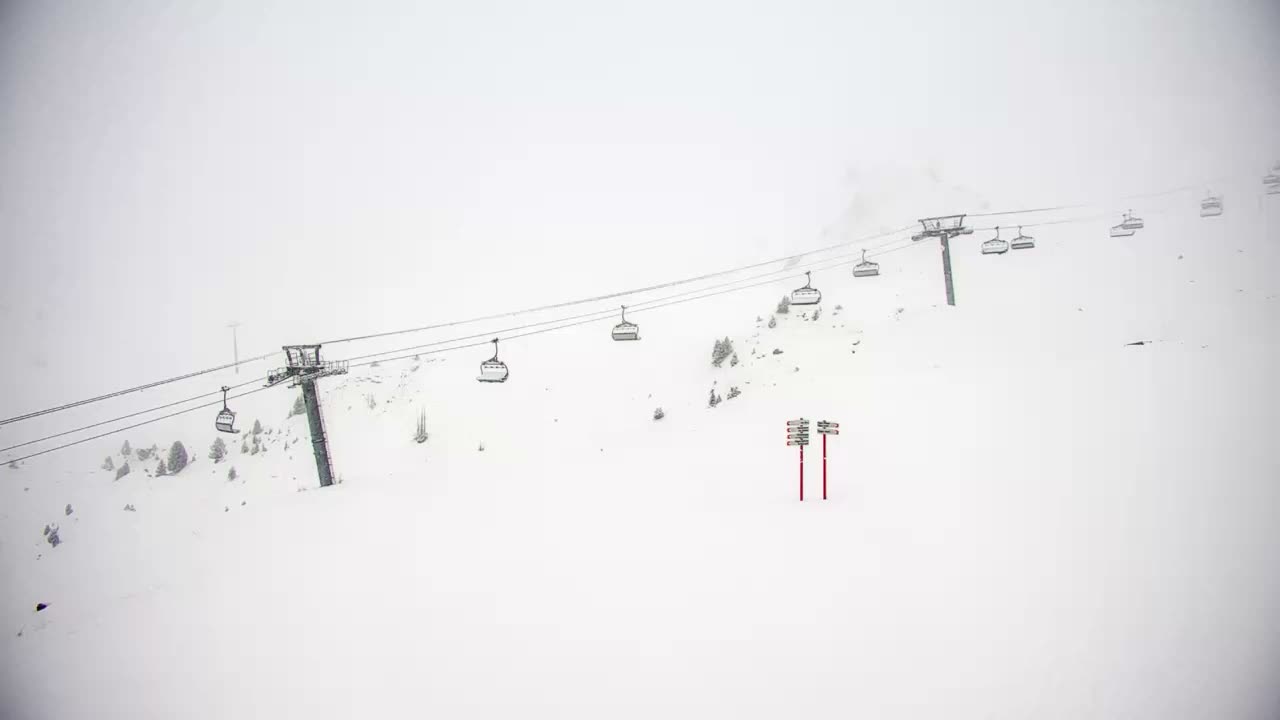 La Plagne Villages from  Bergerie 2184 m View Live Cam -  Bourg-Saint-Maurice, Savoie, Auvergne-Rhône-Alpes, France