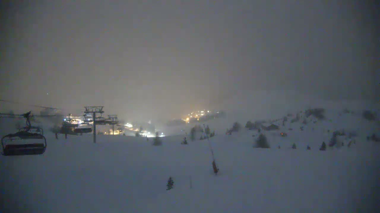 La Plagne Villages from  Bergerie 2184 m View Live Cam -  Bourg-Saint-Maurice, Savoie, Auvergne-Rhône-Alpes, France