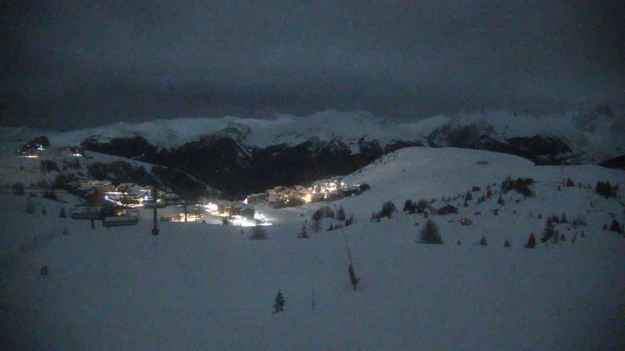 La Plagne Villages from  Bergerie 2184 m View Live Cam -  Bourg-Saint-Maurice, Savoie, Auvergne-Rhône-Alpes, France