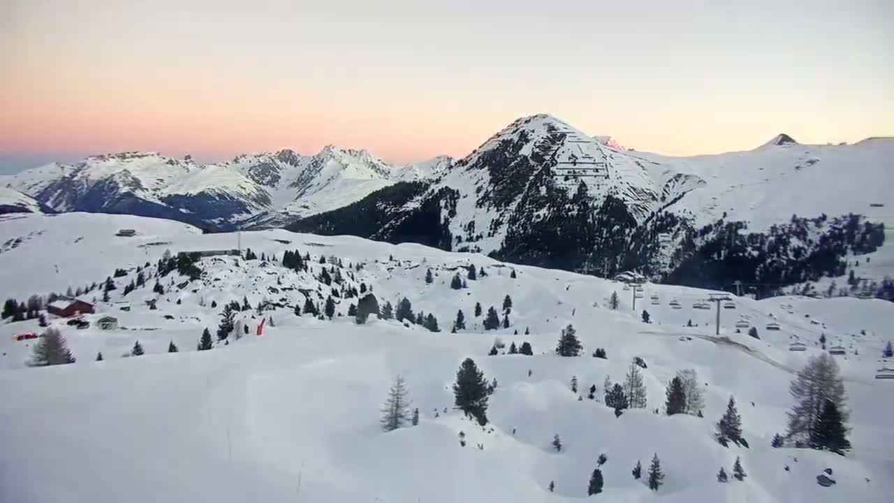 La Plagne Villages from  Bergerie 2184 m View Live Cam -  Bourg-Saint-Maurice, Savoie, Auvergne-Rhône-Alpes, France