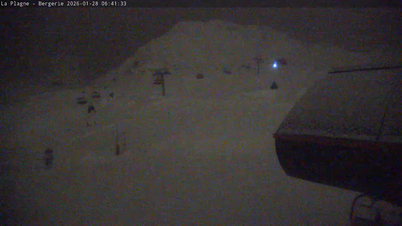 La Plagne Villages from  Bergerie 2184 m View Live Cam -  Bourg-Saint-Maurice, Savoie, Auvergne-Rhône-Alpes, France