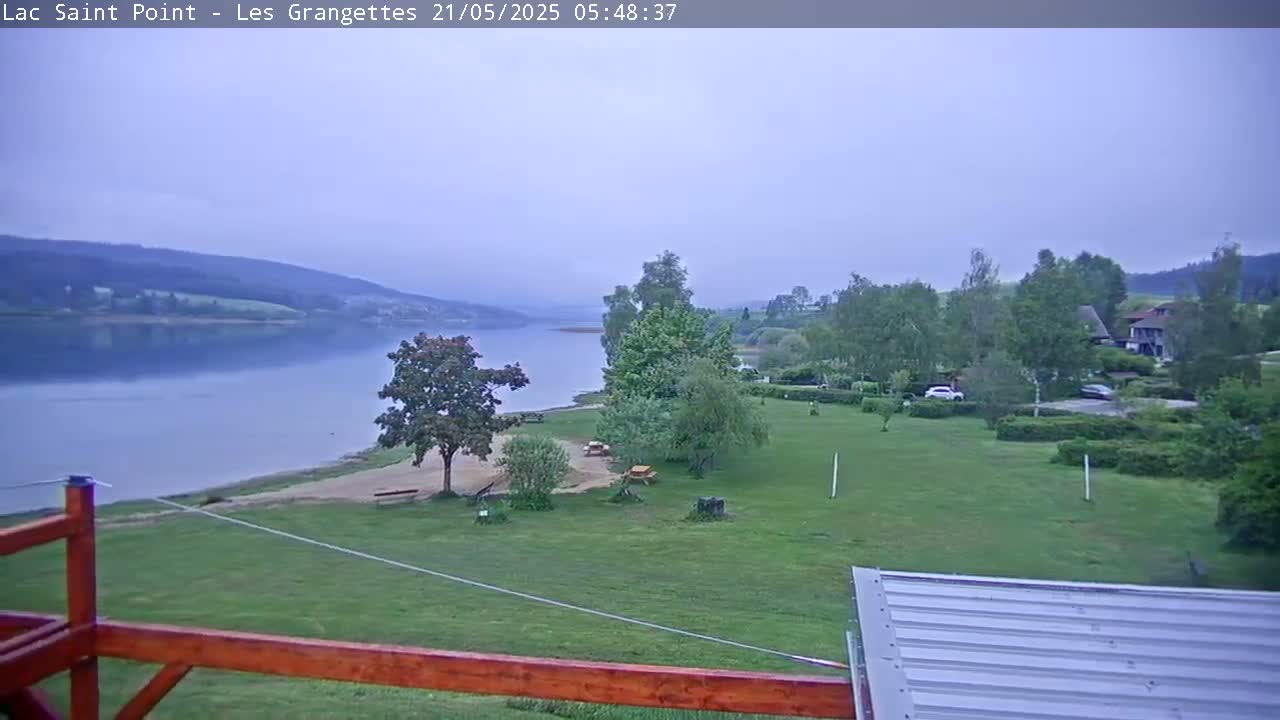 Les Grangettes, Lac de Saint Point Lake Live Cam - Pontarlier, Doubs, Bourgogne-Franche-Comté, France
