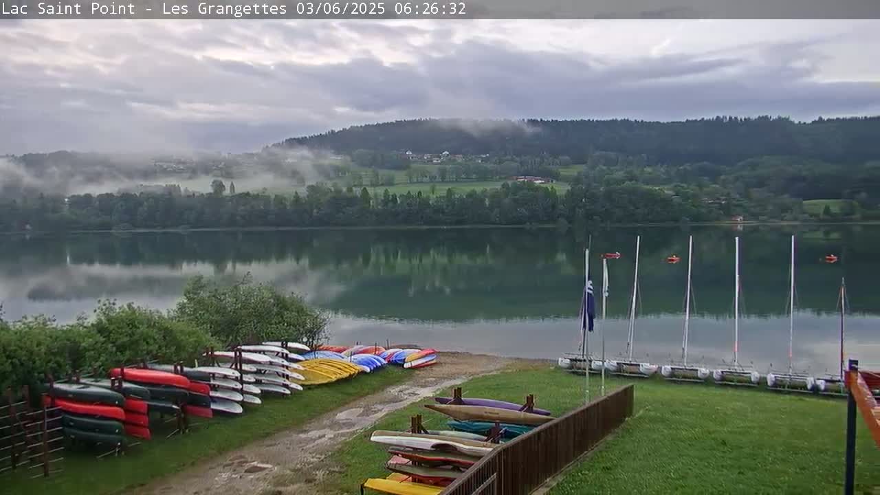 Les Grangettes, Lac de Saint Point Lake Live Cam - Pontarlier, Doubs, Bourgogne-Franche-Comté, France