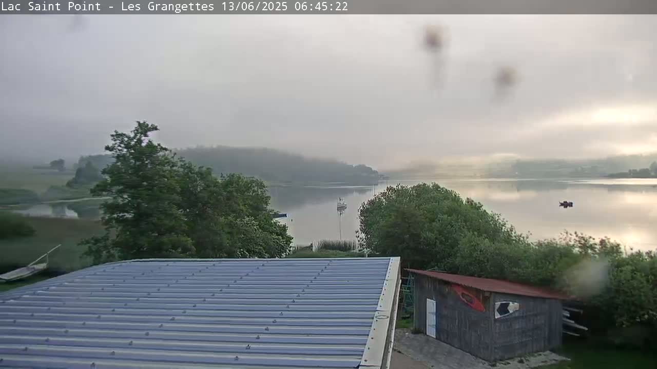 Les Grangettes, Lac de Saint Point Lake Live Cam - Pontarlier, Doubs, Bourgogne-Franche-Comté, France