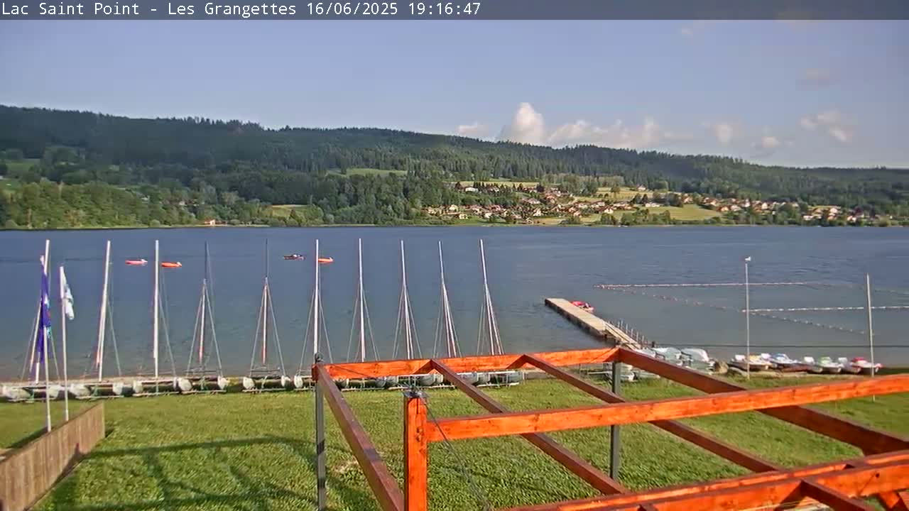 Les Grangettes, Lac de Saint Point Lake Live Cam - Pontarlier, Doubs, Bourgogne-Franche-Comté, France
