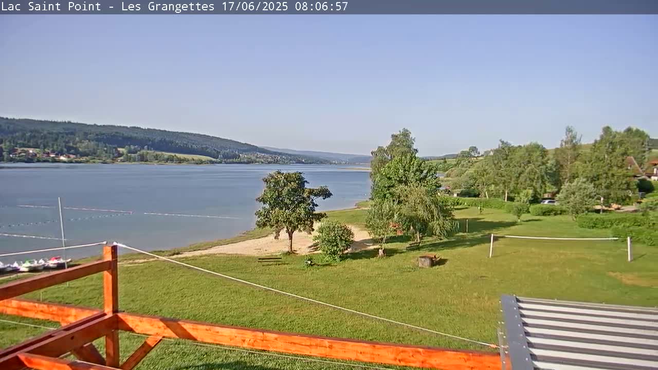Les Grangettes, Lac de Saint Point Lake Live Cam - Pontarlier, Doubs, Bourgogne-Franche-Comté, France