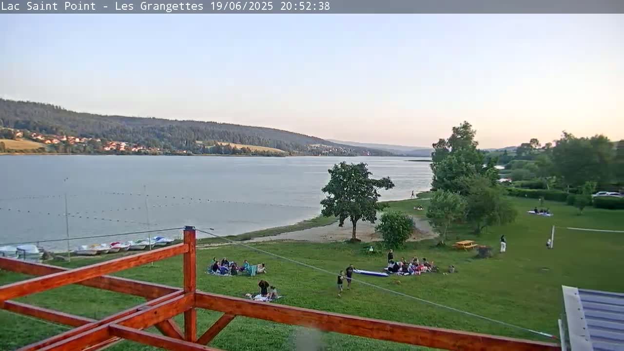 Les Grangettes, Lac de Saint Point Lake Live Cam - Pontarlier, Doubs, Bourgogne-Franche-Comté, France