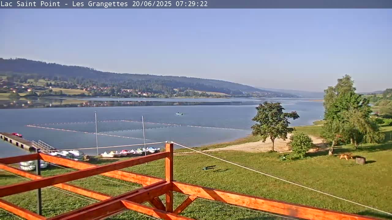 Les Grangettes, Lac de Saint Point Lake Live Cam - Pontarlier, Doubs, Bourgogne-Franche-Comté, France