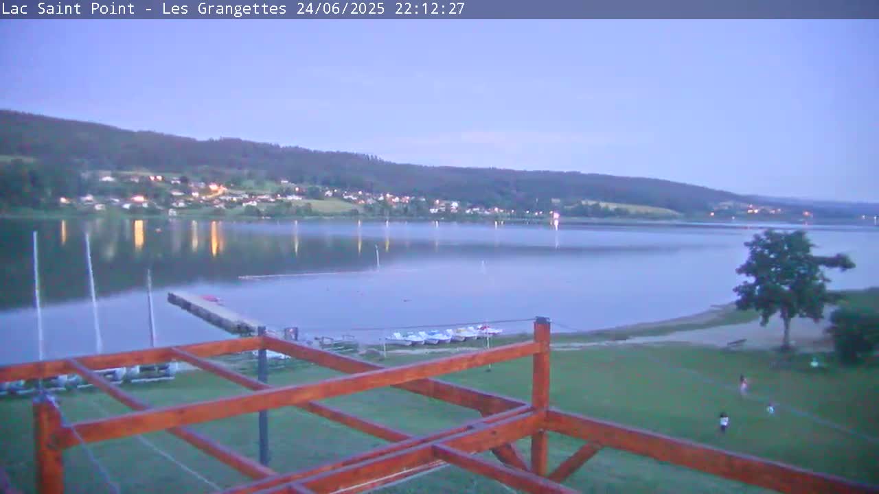 Les Grangettes, Lac de Saint Point Lake Live Cam - Pontarlier, Doubs, Bourgogne-Franche-Comté, France