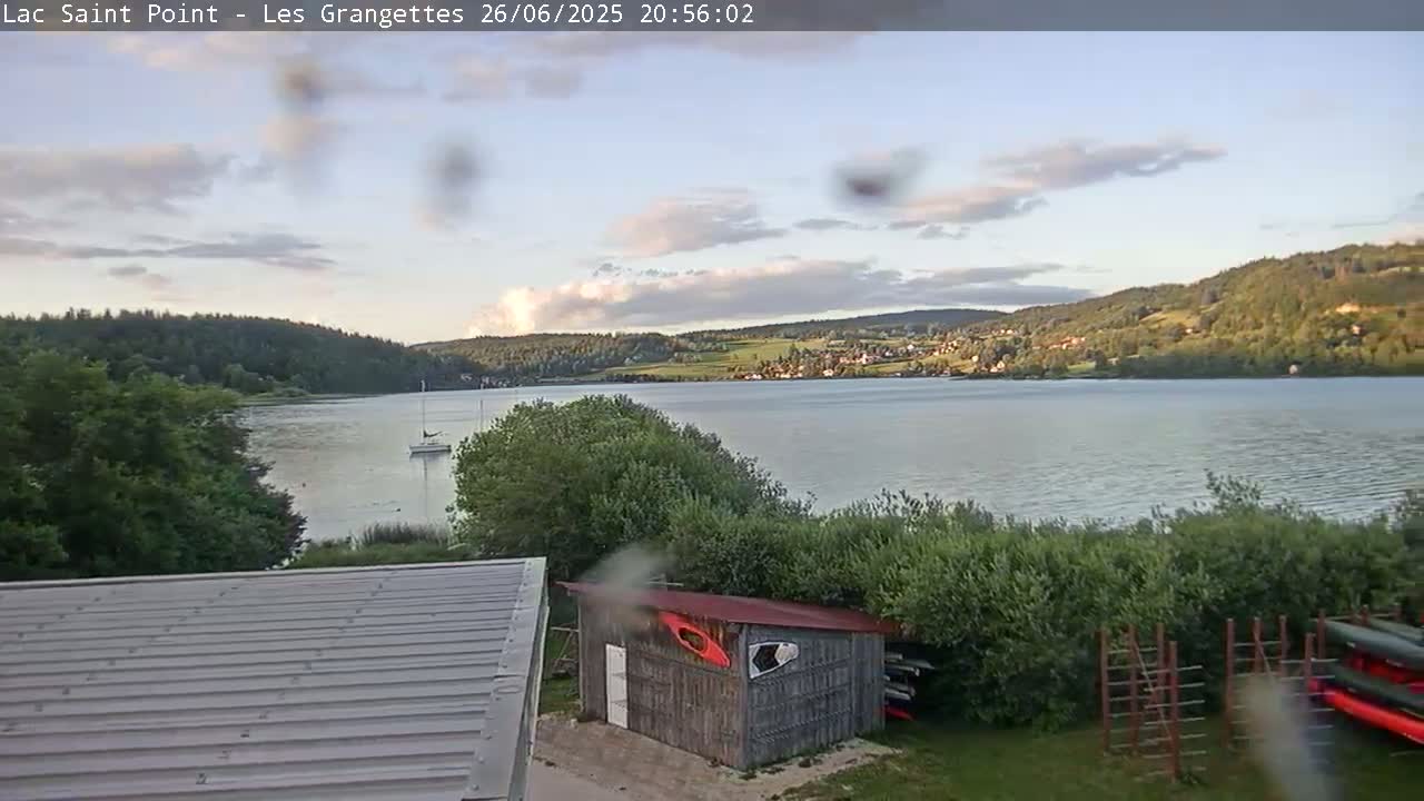 Les Grangettes, Lac de Saint Point Lake Live Cam - Pontarlier, Doubs, Bourgogne-Franche-Comté, France