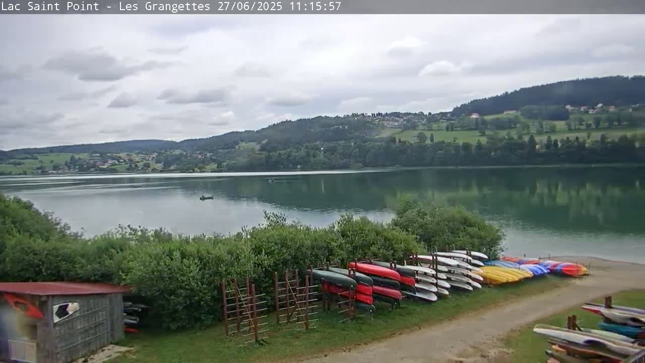 Les Grangettes, Lac de Saint Point Lake Live Cam - Pontarlier, Doubs, Bourgogne-Franche-Comté, France