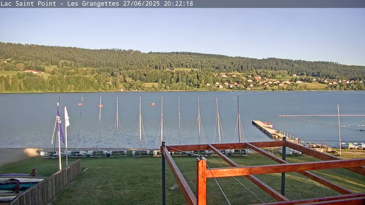 Les Grangettes, Lac de Saint Point Lake Live Cam - Pontarlier, Doubs, Bourgogne-Franche-Comté, France