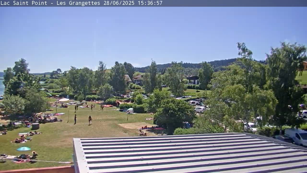 Les Grangettes, Lac de Saint Point Lake Live Cam - Pontarlier, Doubs, Bourgogne-Franche-Comté, France