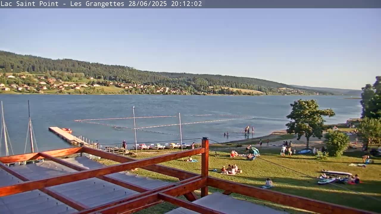 Les Grangettes, Lac de Saint Point Lake Live Cam - Pontarlier, Doubs, Bourgogne-Franche-Comté, France