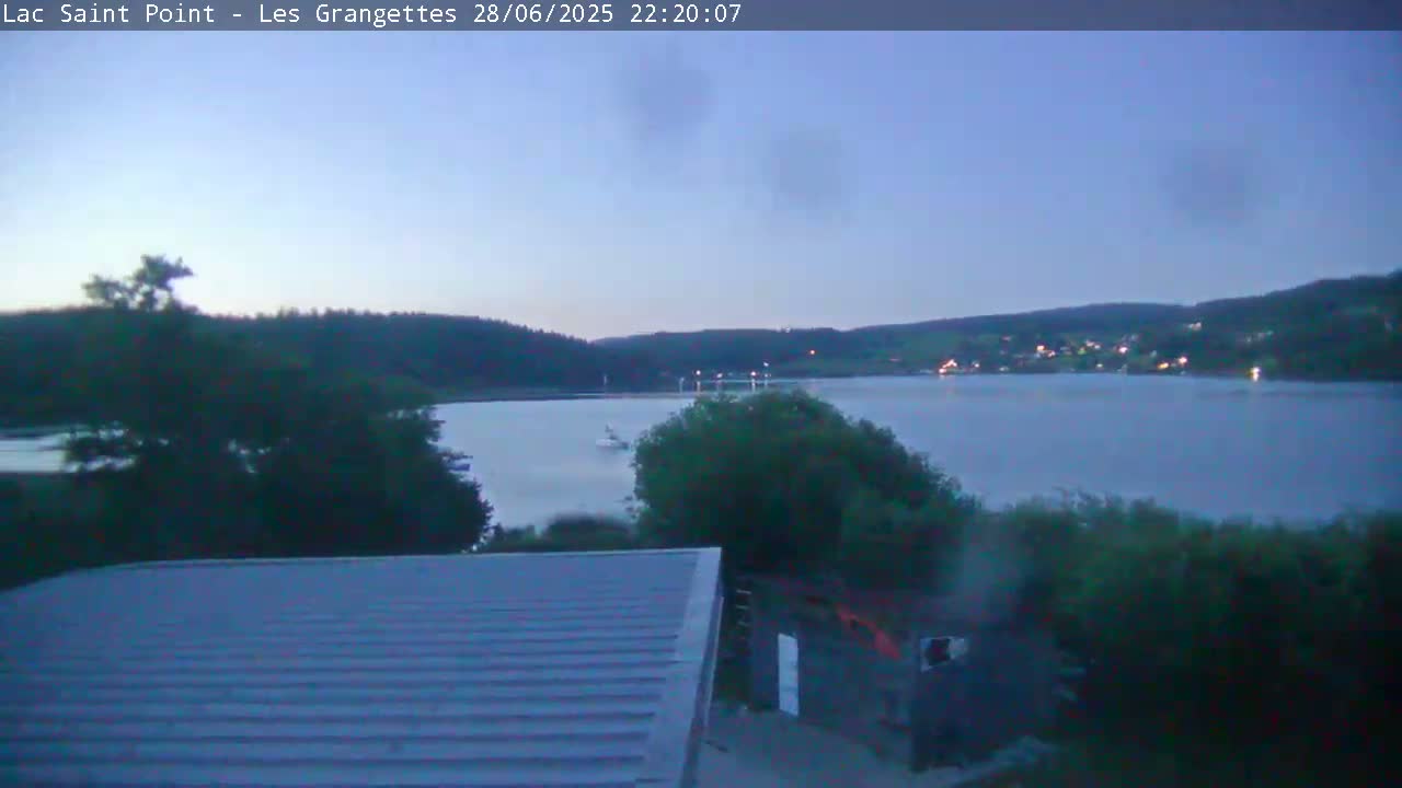 Les Grangettes, Lac de Saint Point Lake Live Cam - Pontarlier, Doubs, Bourgogne-Franche-Comté, France