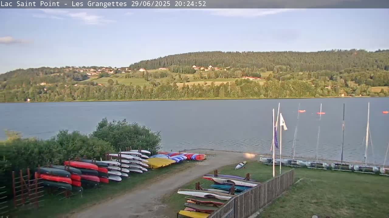 Les Grangettes, Lac de Saint Point Lake Live Cam - Pontarlier, Doubs, Bourgogne-Franche-Comté, France