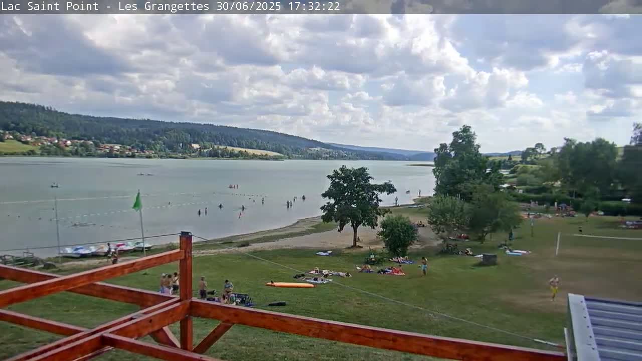 Les Grangettes, Lac de Saint Point Lake Live Cam - Pontarlier, Doubs, Bourgogne-Franche-Comté, France