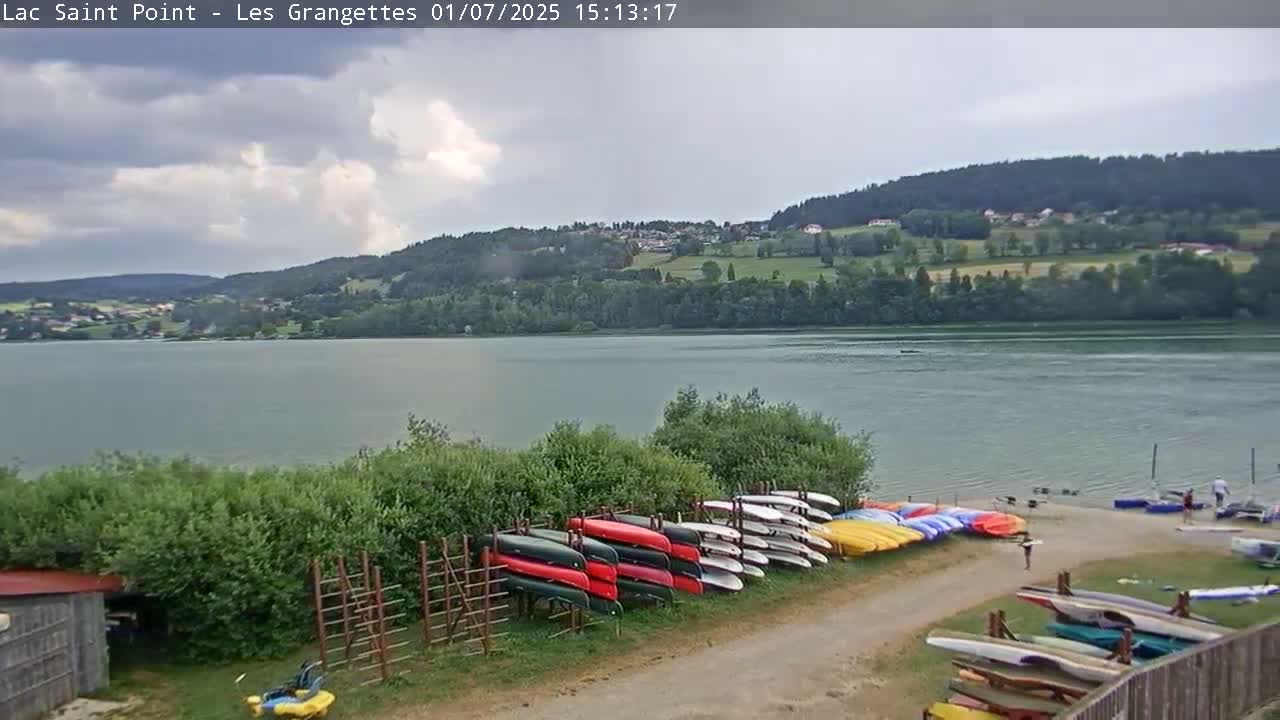 Les Grangettes, Lac de Saint Point Lake Live Cam - Pontarlier, Doubs, Bourgogne-Franche-Comté, France