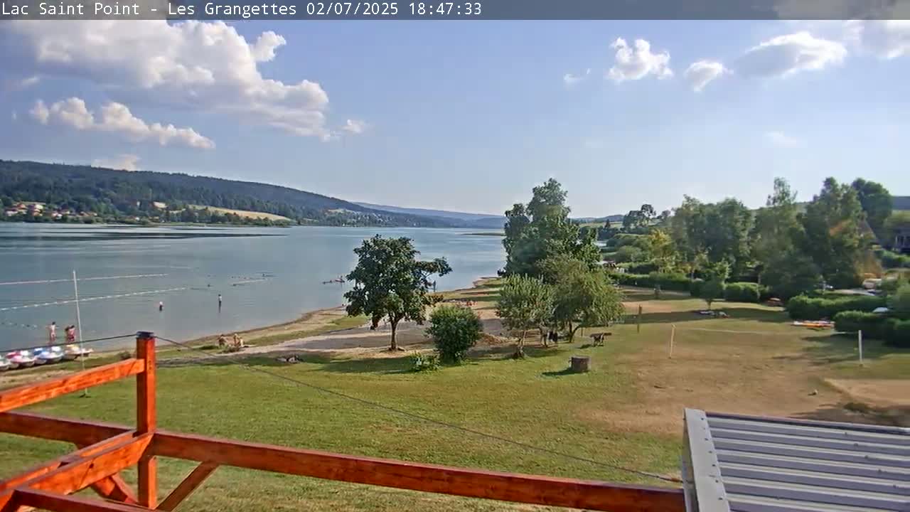 Les Grangettes, Lac de Saint Point Lake Live Cam - Pontarlier, Doubs, Bourgogne-Franche-Comté, France