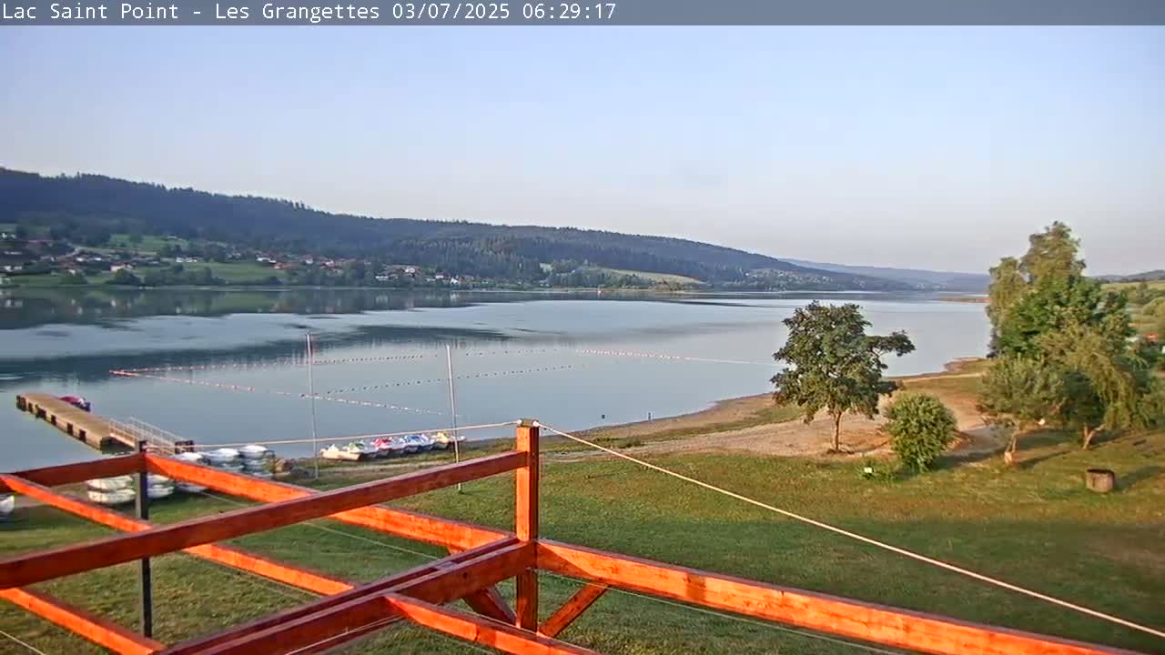 Les Grangettes, Lac de Saint Point Lake Live Cam - Pontarlier, Doubs, Bourgogne-Franche-Comté, France