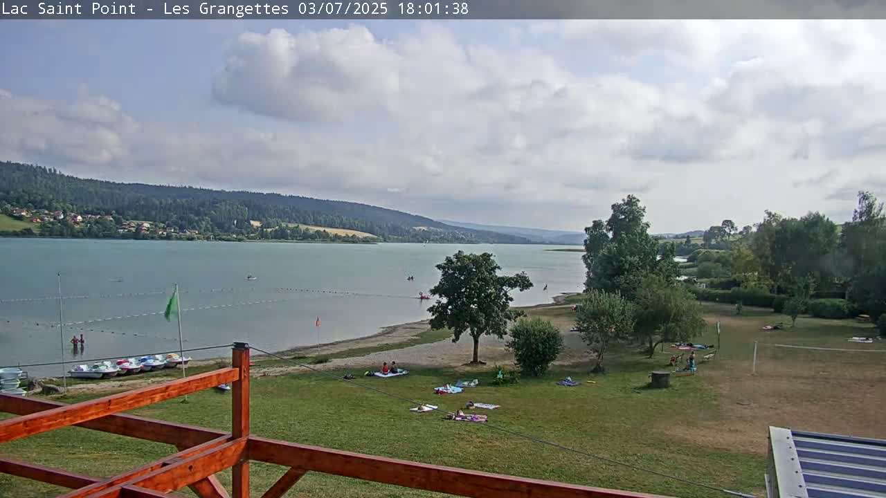 Les Grangettes, Lac de Saint Point Lake Live Cam - Pontarlier, Doubs, Bourgogne-Franche-Comté, France