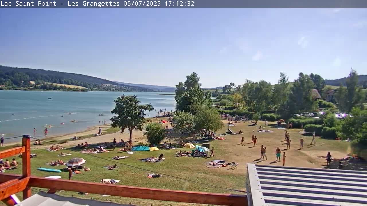 Les Grangettes, Lac de Saint Point Lake Live Cam - Pontarlier, Doubs, Bourgogne-Franche-Comté, France