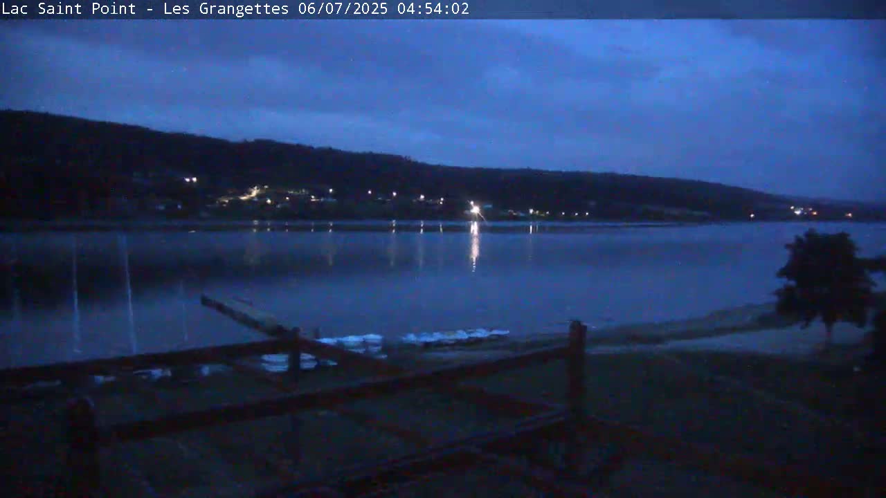 Les Grangettes, Lac de Saint Point Lake Live Cam - Pontarlier, Doubs, Bourgogne-Franche-Comté, France