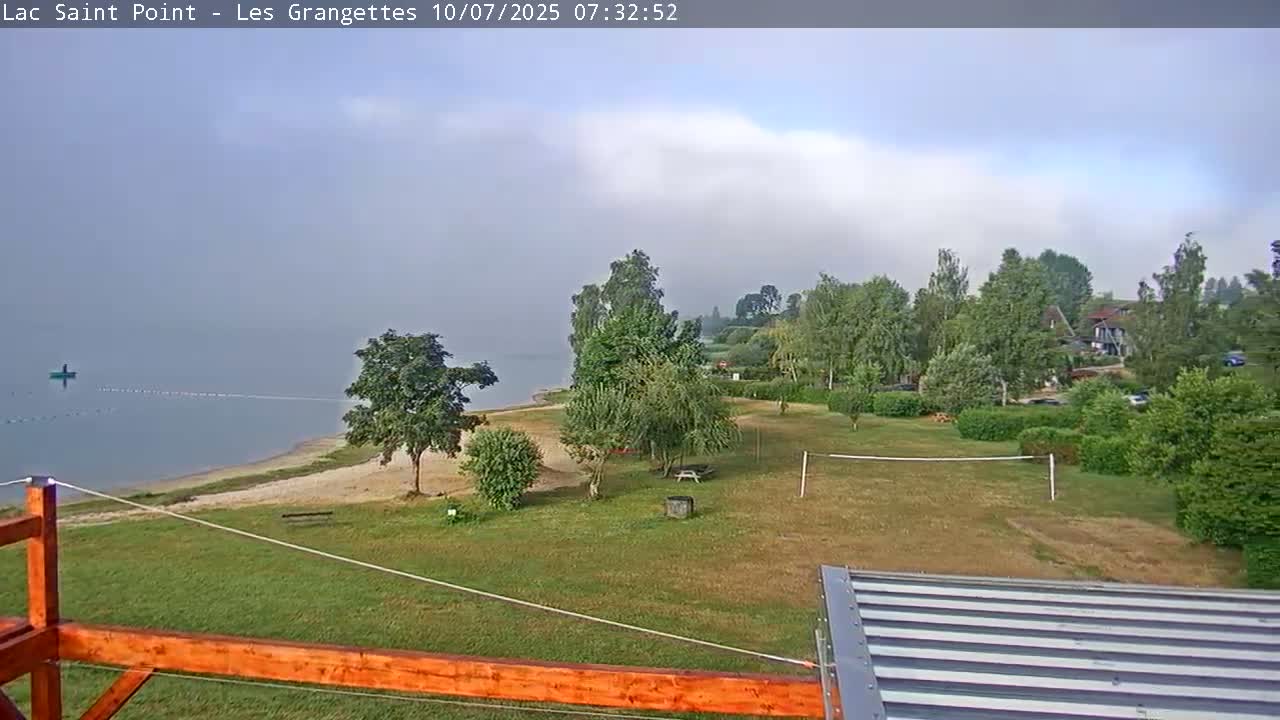 Les Grangettes, Lac de Saint Point Lake Live Cam - Pontarlier, Doubs, Bourgogne-Franche-Comté, France