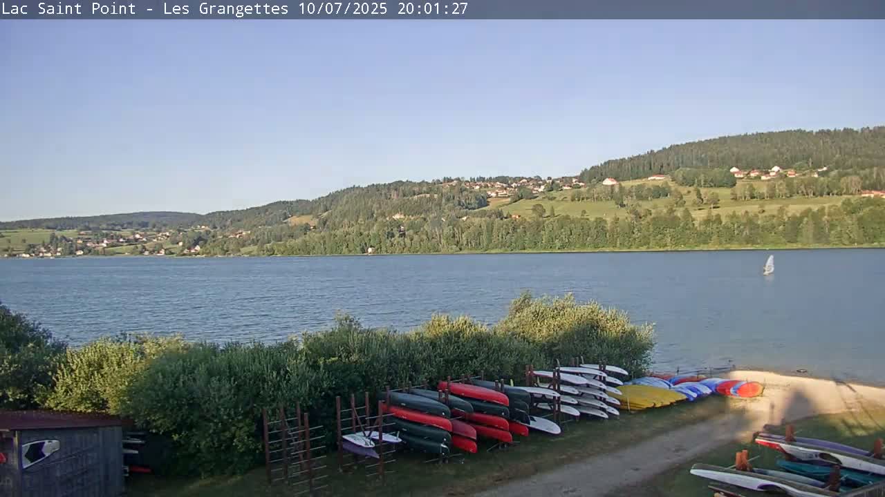 Les Grangettes, Lac de Saint Point Lake Live Cam - Pontarlier, Doubs, Bourgogne-Franche-Comté, France