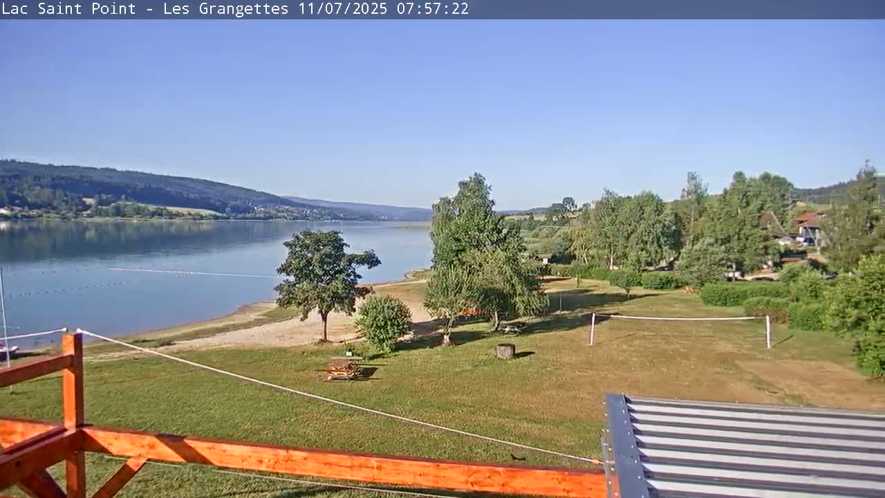 Les Grangettes, Lac de Saint Point Lake Live Cam - Pontarlier, Doubs, Bourgogne-Franche-Comté, France