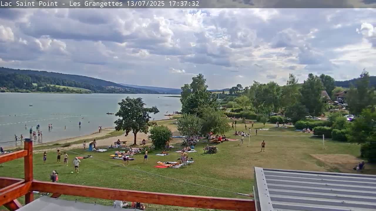 Les Grangettes, Lac de Saint Point Lake Live Cam - Pontarlier, Doubs, Bourgogne-Franche-Comté, France