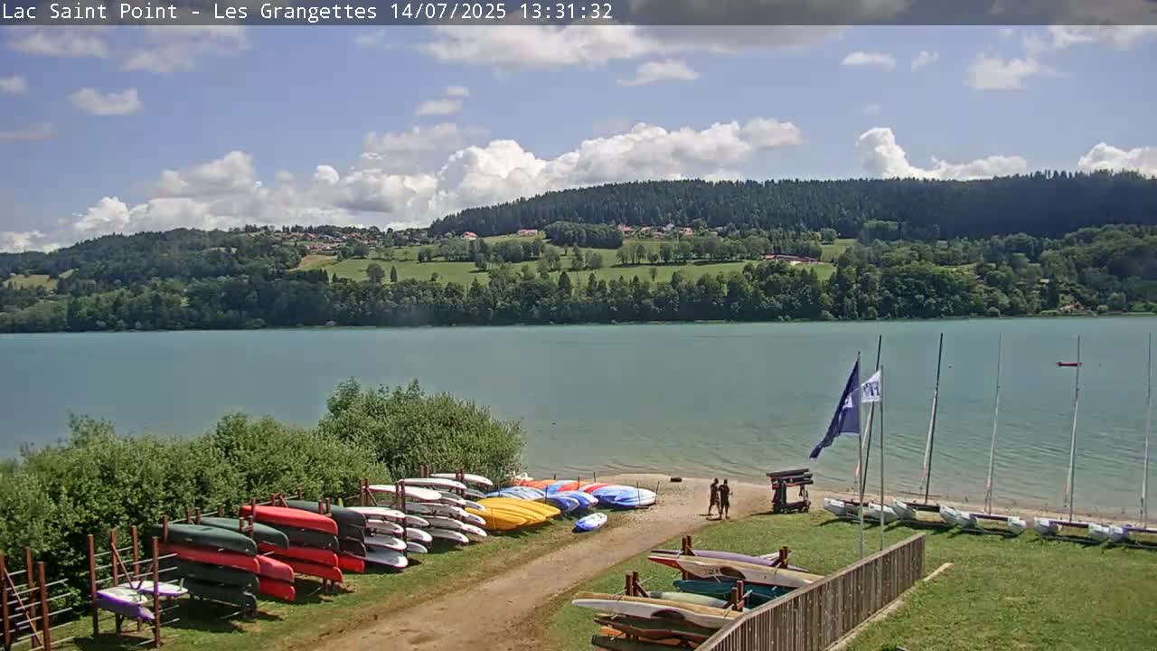 Les Grangettes, Lac de Saint Point Lake Live Cam - Pontarlier, Doubs, Bourgogne-Franche-Comté, France