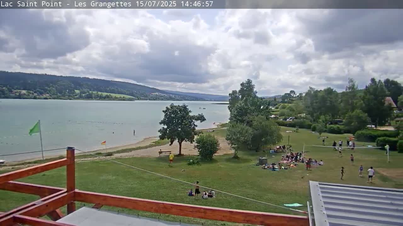 Les Grangettes, Lac de Saint Point Lake Live Cam - Pontarlier, Doubs, Bourgogne-Franche-Comté, France