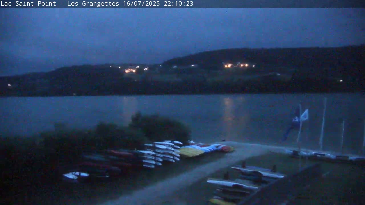 Les Grangettes, Lac de Saint Point Lake Live Cam - Pontarlier, Doubs, Bourgogne-Franche-Comté, France