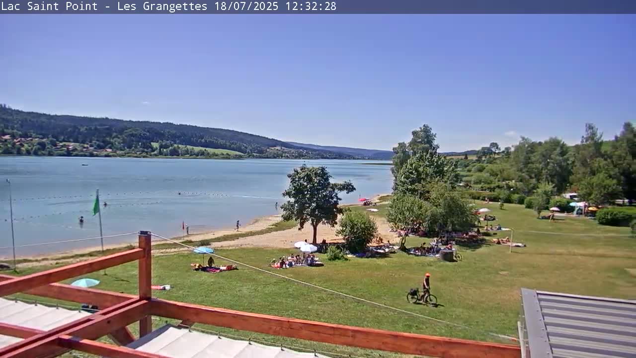 Les Grangettes, Lac de Saint Point Lake Live Cam - Pontarlier, Doubs, Bourgogne-Franche-Comté, France