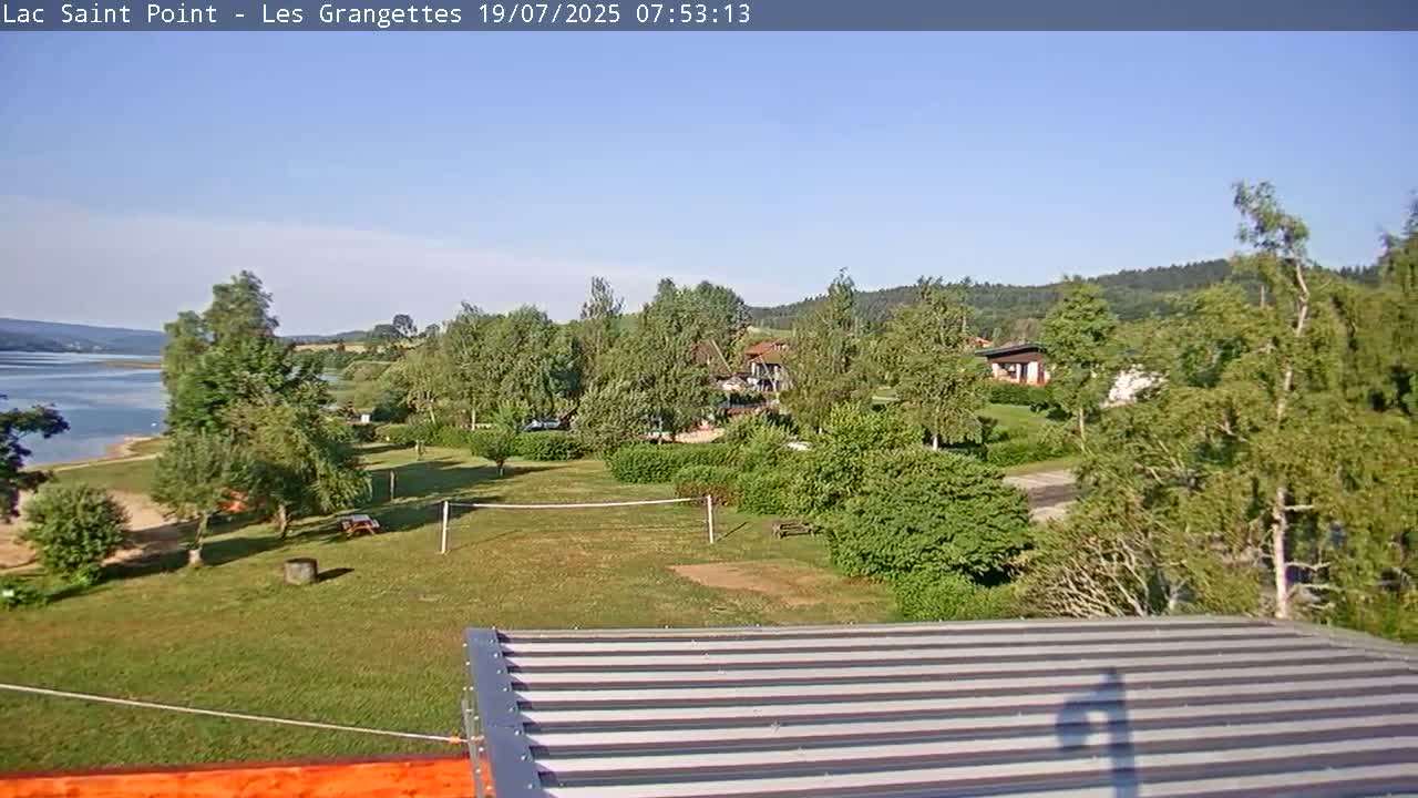 Les Grangettes, Lac de Saint Point Lake Live Cam - Pontarlier, Doubs, Bourgogne-Franche-Comté, France
